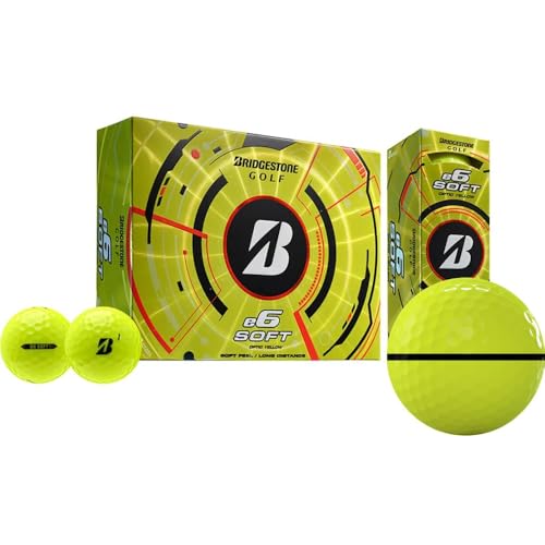 Bridgestone e6 Soft Yellow AlignXL Golf Balls - 2025 Model