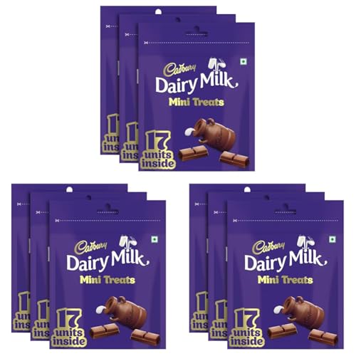 Image of Cadbury Dairy Milk Home Treats, 119 Grams (Pack Of 9)