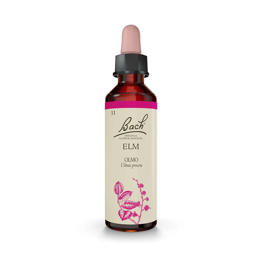 Elm Olmo 11 Flores de Bach Originales 20 ml | Esencia Floral Individual | Preparado Alimenticio en Gotas | Formato 20 ml | Método Original