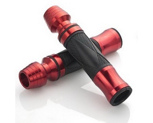 2 X 7/8"(22mm) Universal Motorcycle Parts Enduro Dual Sport Bike MX Motocross Aluminum & Soft Rubber Gel Handlebar Handle bar Grips (15#) Fit For Honda CB400(Four V -2 W W-2) 1997-1998