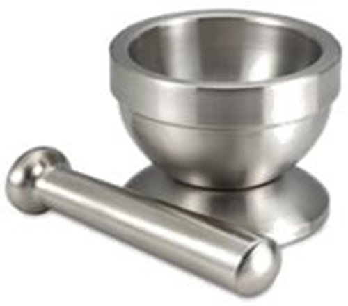 Bc Classics Mortar And Pestle, Stainless Steel #TOP4