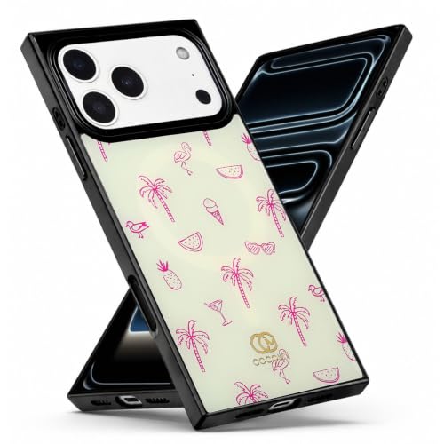 Image of COCOMII Rectangle for iPhone 18 Pro /17 Pro Case, Flamingo Paradise