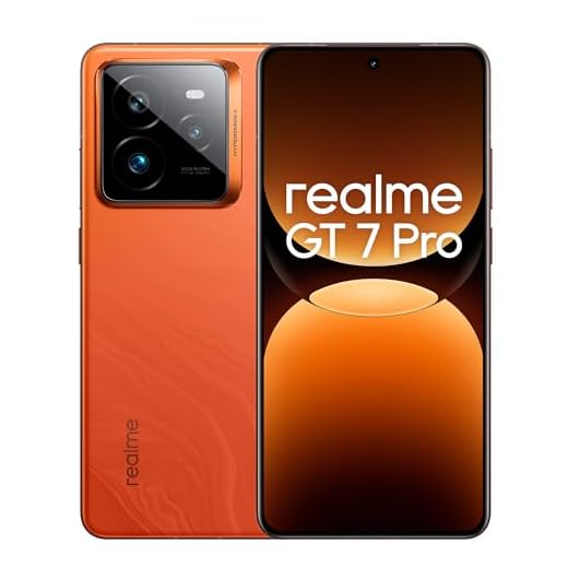 realme GT 7 Pro 5G Smartphone 12+256 GB,Processore Snapdragon® 8 Elite,Ricarica SUPERVOOC da 120 W,Batteria da 6.500mAh,Fotocamera AI Ultra-clear Snap,IP69,Sblocco subacqueo,Orange T(NO ADAPTER)