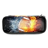 PREMIUM MATERIAL: Ledergewebe macht das Federmäppchen leicht zu reinigen. Feine Verarbeitung, dezente Optik, sanft geschlossen durch zwei starke Reißverschlüsse