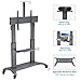NB North Bayou Mobile TV Cart Heavy Duty TV Stand with Wheels for 70 to 110 inch LCD LED OLED Flat Panel Plasma TV up to 200lbs CF100-B