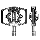 GORIX(ゴリックス) 自転車ペダル ビンディングペダル 両面ビンディング ペダル 3ベアリング 滑らかな回転 固定調整付き クリート付属(GX-PM160) ロードバイク MTB 固定式ペダルサイクルペダル