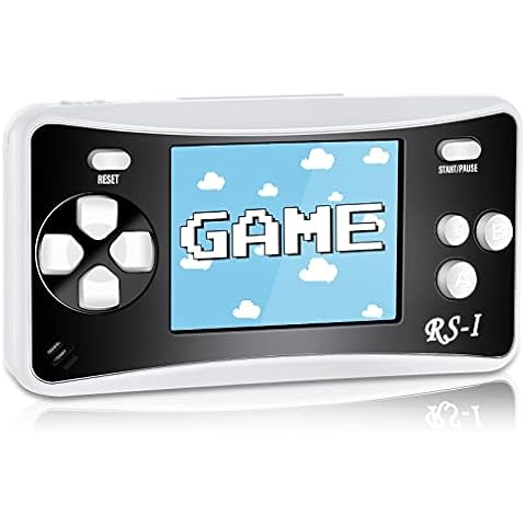 Handheld Game Console Built in 152 Classic Retro Game Player 2.5 Inch LCD Screen Portable Video Game Console Birthday Gift, Black Cover