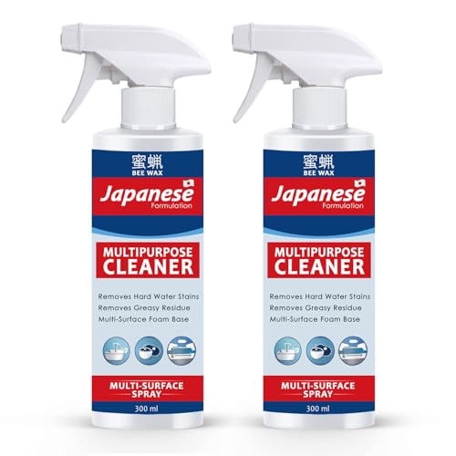 Image of Japanese Multipurpose Cleaner Spray | For Tiles, Sink, Bathroom, Floors & Hard Surfaces | Easy-to-Use Spray Bottle for Household Surface Cleaning - 300ml (Pack 2-600ml)