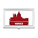 Venice Italy Red Landmark Pattern Business Card Holder Case Pocket Box Wallet