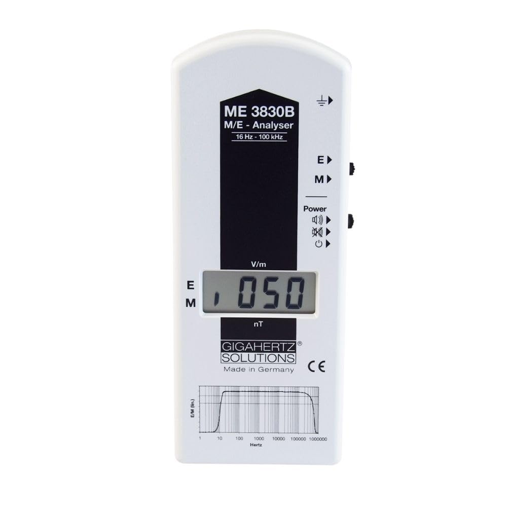 Gigahertz Solutions ME3830B EMF Messgerät Niederfrequenz 16Hz-100kHz Elektrosmog Messgerät Made in Germany