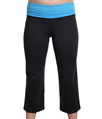 Kirkland SignatureTM Ladies Active Yoga Pant (Medium, Blue)