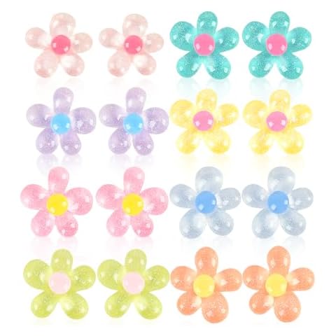 16PCS Fridge Magnets Cute Refrigerator Magnets,Decorative Magnets Colorful Flower Magnets for Locker Accessories Whiteboard Office Home Cover