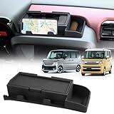 Auto Spec スズキ スペーシア スペーシア カスタム に適合 ダッシュボードトレイ 収納ボックス スペーシア ギア 3Dトレイ カー用品 携帯ホルダー MK54S MK94S スマホホルダー付き 小物入れ 車種専用設計 内装 パーツ 収納アクセサリー 装着簡単 多機能 車内空間活用 メーカー直営