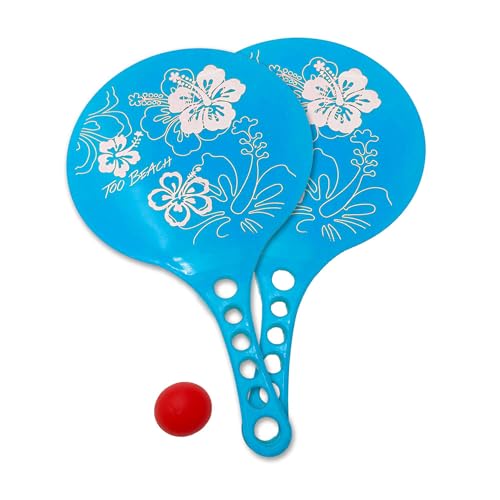 Ensemble 2 Raquettes de Plage + Balle - Coloris au...