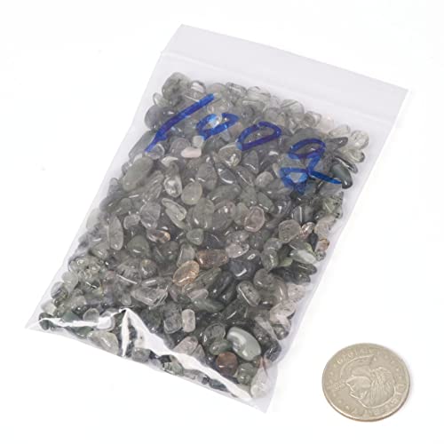 Image of 100 grams Small Tumbled Chips Polished Crushed Stone Crystal Healing Embellishments