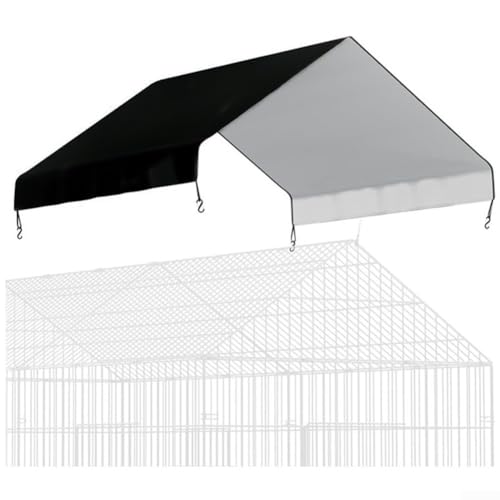 Oniissy Abdeckung für Hühnerstall, wasserdicht, 144 x 109 cm, Oxford-Tuch, Sonnenschutz für große Hühnerställe mit Kugelspannern, Gartenmöbel-Plane und Terrassen-Sonnenschutz