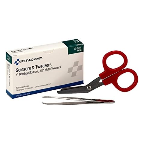 First Aid Only 17-005 Bandage Scissors and Forcep Tweezers Combo Pack Cover