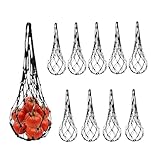 Hammest Hammock Para Enrejado - Apoyo De Frutas, Red Cultural, Bolsa Sostenible | Conjunto De 10 Redes Con Malla Transpirable, Bolsas Para Melones De Calabaza Pepinos De Calabaza Sopa De Sopa De Inver