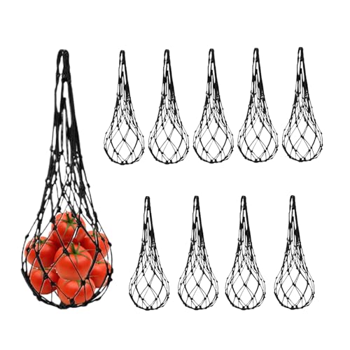 Red para Sandías - Red de Calabazas 10 Piezas con Soportes - Bolsa de Cultivo para Melón Calabaza Pepino,de en Elevado