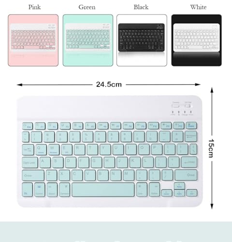 Image of YODI Ultra-Slim Bluetooth Keyboard & Mouse Combo, Multicolor Portable Small Slim Typewriter Compact Ergonomic Travel Wireless Keyboard Mouse for Apple iPad iPhone Tablet iOS Android Windows (Black)