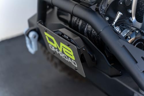 Fairlead Mounted Flip-up License Plate Bracket | Universal Design Compatible with Flat Standard Fairlead Mounts | Flips Up & Out of The Way to Provide Access to The Winch Rope - Thumbnail 6
