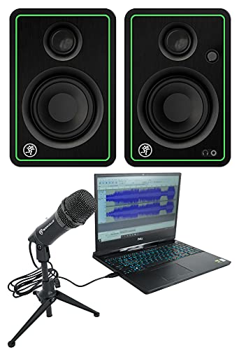 Rockville Z-Stream USB Condenser Computer Microphone YouTube Zoom Podcasting Mic Bundle with (2) Mackie CR3-XBT 3