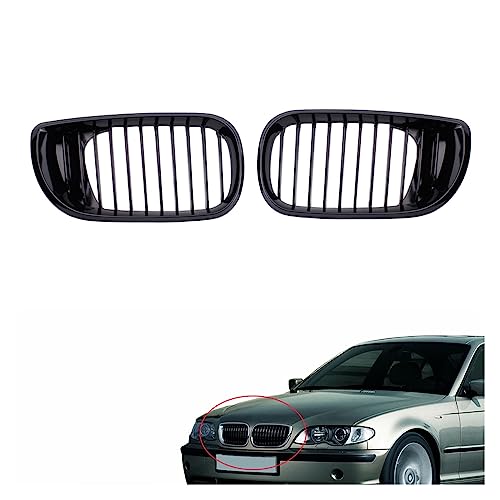 Parachoques delantero rejilla negra brillante de repuesto facelift para E46 Touring 4 puertas 7