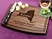 Straga Personalized Cutting Boards | Handmade Wood Engraved Charcuterie | Custom Housewarming, Moving Gift for Couples, Homeowners or Rest Estate Agents (State Silhouette Design No.602)