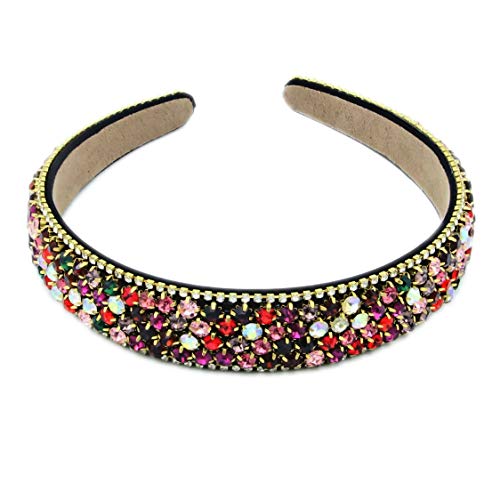 DMZK Serre-Tête de Strass Multicolores Cristaux Bandeau Fille Cover