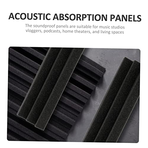 12 paneles acústicos para aislamiento y absorción de sonido de alta densidad para estudios y teatros en casa miniatura 6