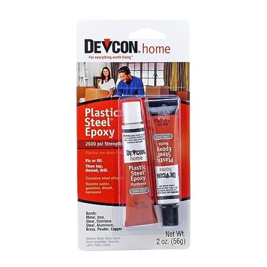 Devcon 52345 Plastic Steel Epoxy - 1 oz. 2-Part Tube