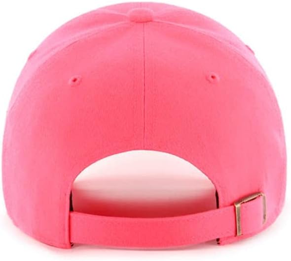 47 New York Yankees Hat Mens Womens Neonado Clean Up Adjustable Cap, Neon Pink - Image 2