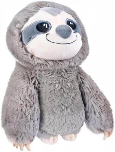 SUZZIPAD Microwavable Stuffed Animal, Heated Sloth Plush for Anxiety, Bedtime, Cuddle & Companion, Soreness & Stress Relief, Warmer Plueshies, Microwave Heating Pad, Gifts for Women, Gray - Image 7