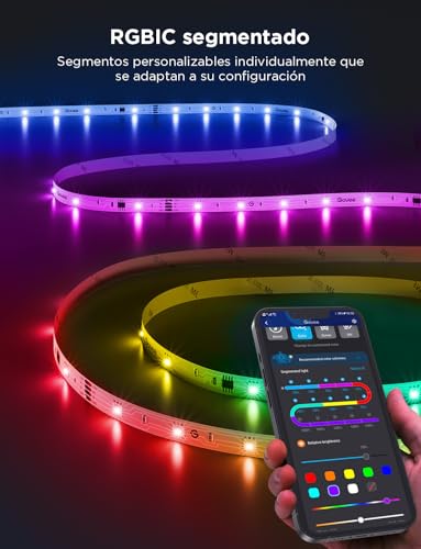 Miniatura 2 de Govee Tira LED 5M, Luces LED RGBIC con Control por Segmentos,Sync de Música