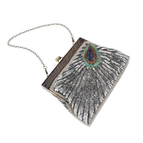 Pochette de mariage vintage en polyester pour briller en soirée
