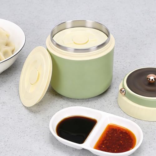 Termo para comida caliente contenedor térmico de acero inoxidable con cuchara para almuerzo 4