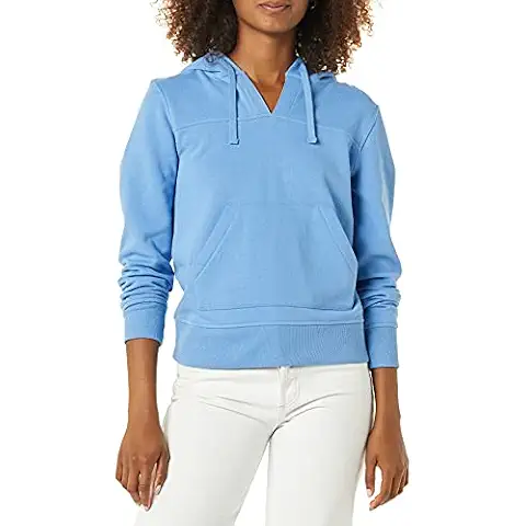 Amazon Essentials Sudadera con Capucha y Cuello en Pico Abierto, Azul Cover