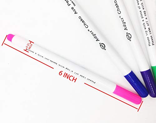 10PCS Triangle Tailor's Fabric Marker Chalk 5Pcs Washable Pens Bamboo Ruler Set for Sewing Cloth - Thumbnail 3