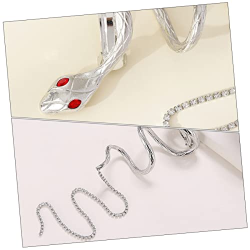 Biudeco 2Pcs Snake Chain Hair Clip Braid Jewelry Ladies Jewelry Chain For Women Tassel Hairpin Tassel Ponytail Hair Clips Hair Chain Jewelry For Women Silver Personality Wool Chain Miss #TOP3