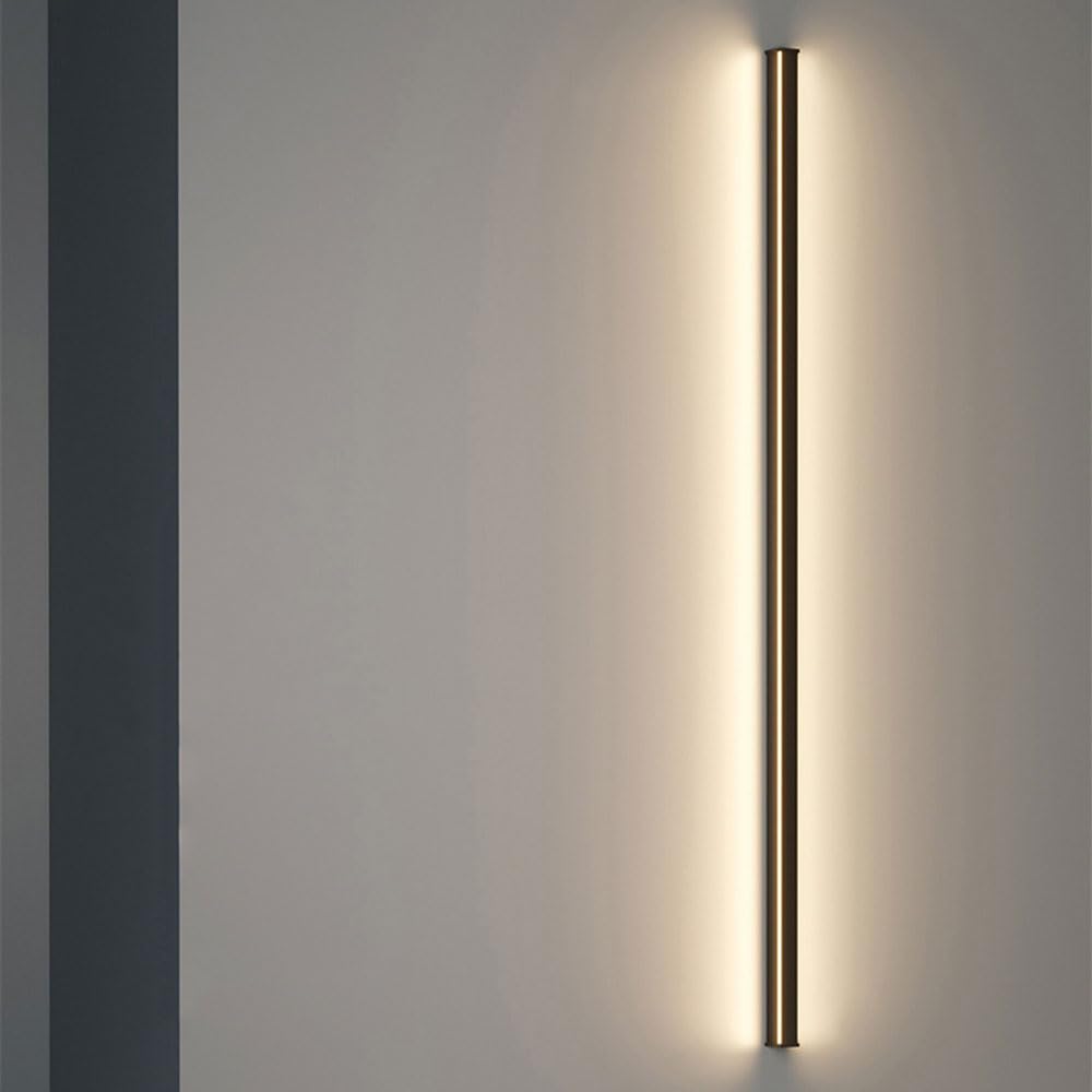 KXEcoLife Wall lights for bedroom Indoor Long Strip Lighting Fixture Remote Control Dimming Sconce Luminaire Bedroom Bedside Licht Wiring Installation Required Pack Of 1