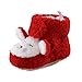 MASOCIO Stivaletti Neonata Invernali Babbucce Inverno Stivali Scarpe Pantofole Scarpine Primi Passi Bambina Bimba Taglia 20 12-18 Mesi Rosso