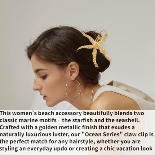 Accesorios de playa para cabello mujeres 2pz clip de metal miniatura 6