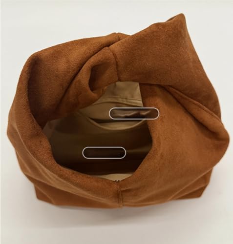 Bolso Tote Pequeño Slouchy de Gamuza para Mujer miniatura 4