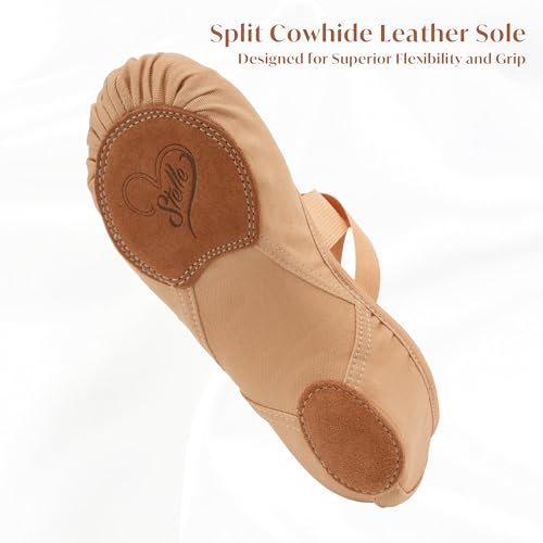 Image of Stelle Ballet Shoes Women Highly Stretch Canvas Dance Slippers Ballet Flats
