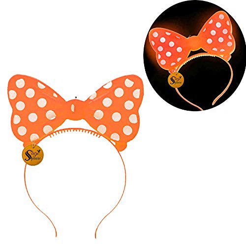 Sage Square Cute LED Lighting Festival Christmas Halloween Party Birthday Hairband/Headband Kids Adult Home Decoration/Functions (1 Piece) (Orange) (B0867LYLV7) Amazon Price History, Amazon Price Tracker