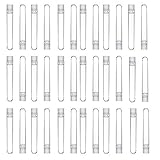 [Paquete] 50 piezas de tubos de plástico transparentes, aproximadamente 12 mm de diámetro exterior y 75 mm de longitud (sin tapa). Por favor, tenga en cuenta: no adecuado para experimentos de precisión.