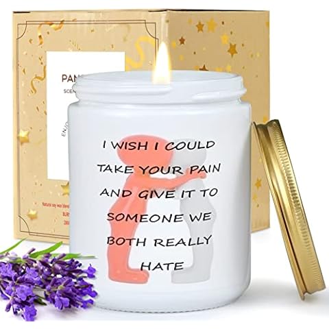Panspace Get Well Soon Gifts for Women, Feel Better Gifts, After Surgery Gifts, Inspirational Gifts, Sympathy, Condolence, Divorce, Miscarriage, Cancer Gifts - Lavender Scented Candles Cover