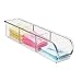 InterDesign Linus Packet Organizer for Sugar, Salt, Sweeteners, Tea Bags - Large, Clear
