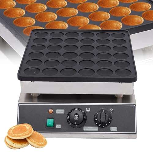 Image of LPLYAA Electric Pancake Maker 36 Holes Cake Pan and Waffle Iron Waffle Maker Machine for Making Breakfast Lunch & Snacks with Easy Clean, Non-Stick, 20240418