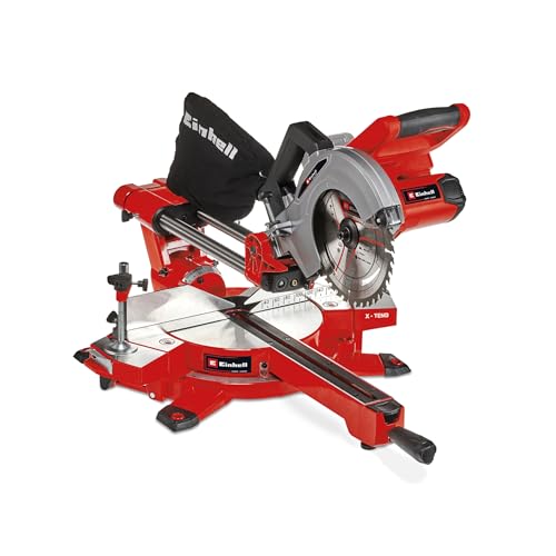 Einhell Scie à onglet radiale sans fil TE-SM 36/210 Li-Solo Power X-Change (36V, 3.800 trs/min, Lame Ø210 x ø30 mm, laser de visée) Livré sans Batterie ni...